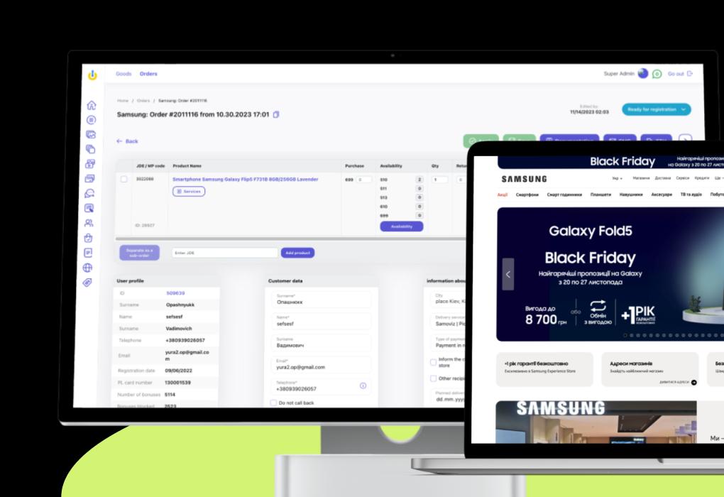 We developed a New <br>E-commerce platform for Samsung’s retail stores in Ukraine